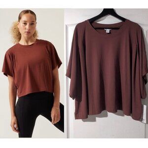 Athleta | Elemental Cropped Tee In Ancient Mahogany